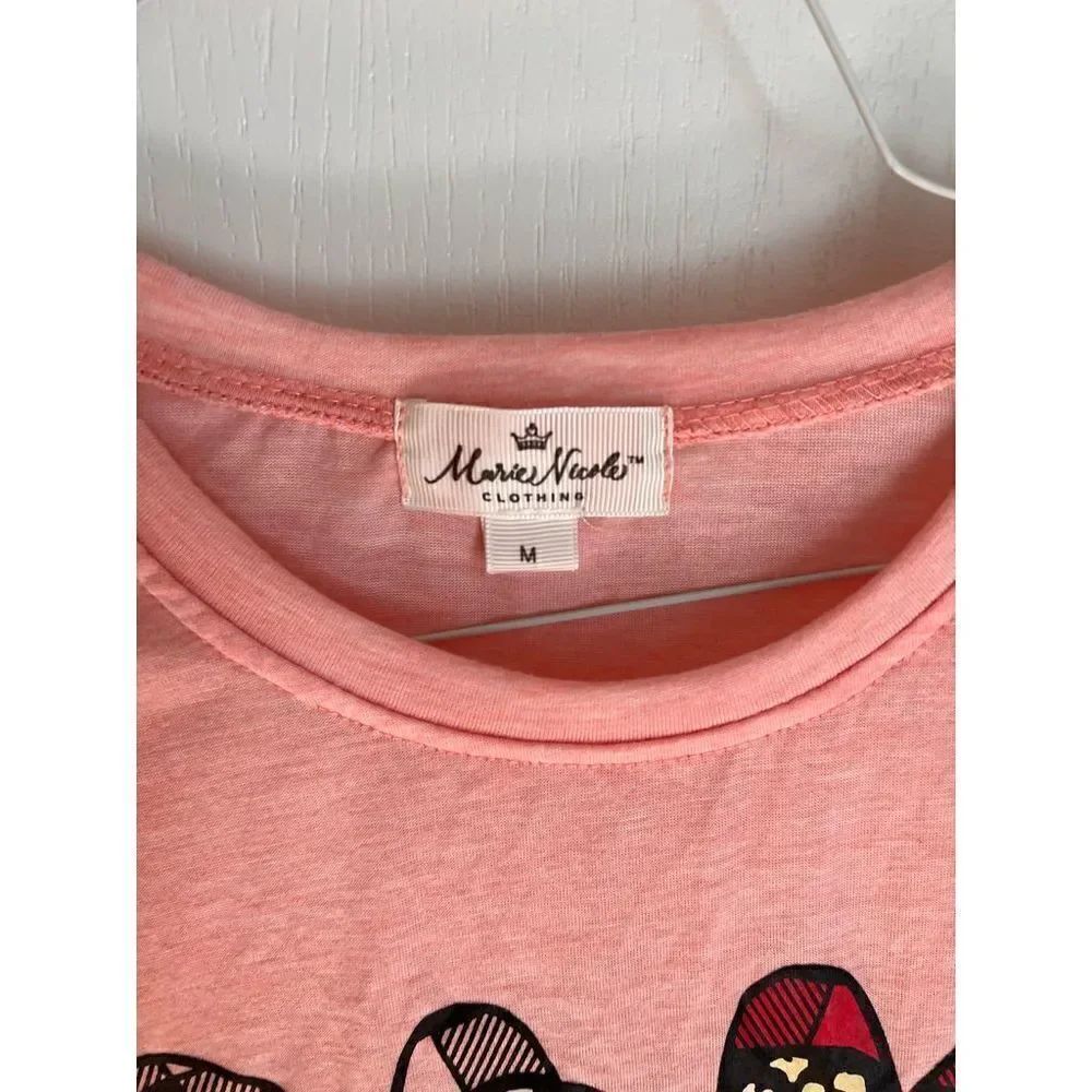 New Marie Nicole Clothing Pink Love Thin Sweatshirt M — image 8 of 8